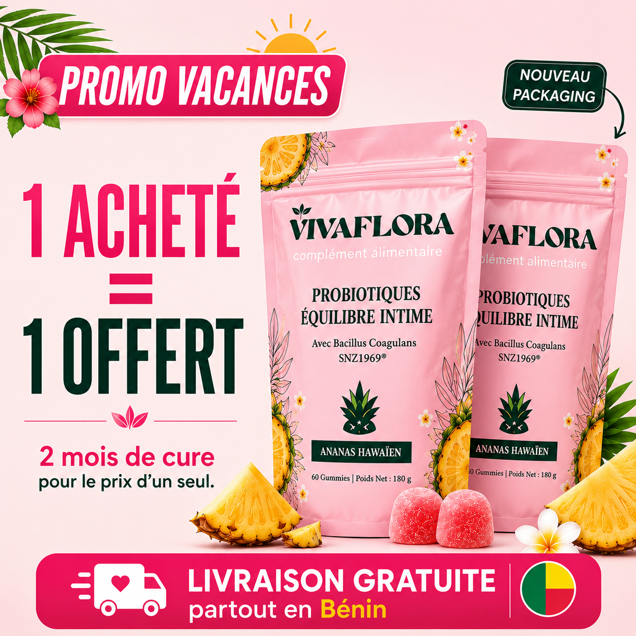 VivaFlora™ - Gummies Equilibre Intime 🇧🇯